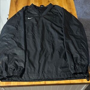 Nike Men's Pullover Black Windbreaker Jacket Size Large